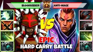 BLOODSEEKER (Carry) vs ANTI-MAGE (Carry) - Epic Battle Of Immortal Rank Dota 2 Players - Z Dota 2