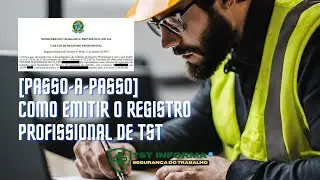 [ATUALIZADO 2025] (TUTORIAL) Como emitir o registro profissional de Técnico em Segurança do Trabalho