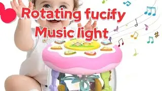 Satisfying Unboxing animal rotating projector light up musical toys review 