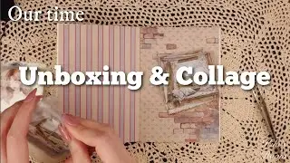 sub) 新製品テープを使ったコラージュアイデア🕊‎Our time｜Journal supplies Haul