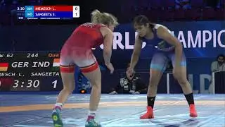 Qual. WW - 62 kg: L. NIEMESCH (GER) v. S. SANGEETA (IND)