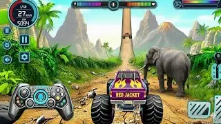 Best Mega Ramp Car Stunt Game 🔥| Monster Truck Compilation | Offroad Game 