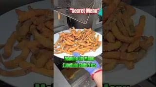 Making Secret Menu Zucchini Chili Cheese Fries #foodies