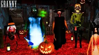 New Ghost Granny Skull Grandpa (PC) Granny Legacy Halloween Mod - Full Gameplay