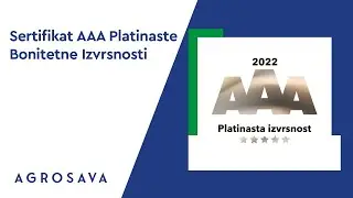 Sertifikat AAA Platinaste Bonitetne Izvrsnosti - Agrosava