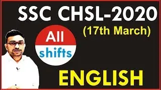 SSC CHSL -2020 | English Paper Analysis | 17th March all shifts