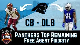 Carolina Panthers Top Remaining Free Agent Priority!!!