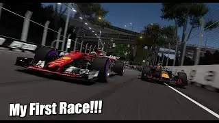 FIRST RACE ON F1 2017 IN THE FERRARI AT BELGIUM!!! SIDE BY SIDE THROUGH EAU ROUGE!!
