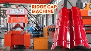 glazed tile ridge cap making machine|roof ridge cap tile cold roll forming machine|ridge cap machine