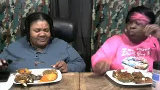 Ribeye Steak w Cornbread Dressing Stuffed Bell Peppers & Stuffed Jalapenos~O.B.F F. Meal~E&C #1014