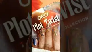 Smooshy Nailart with ORLY Plot Twist Collection || #shorts #nailart #smoosh #marblenails