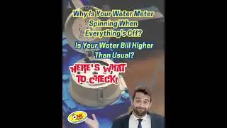 Is your water meter spinning? You might have a leak. Call us if you need a pro to check it out.