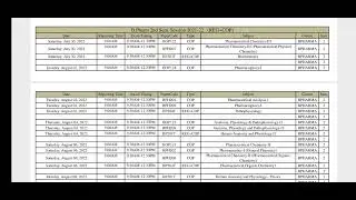 bpharma exam date sheet, aktu date sheet, aktu, bpharma