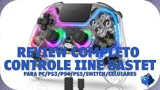 Review completasso Controle IINE Bastet para PC/PS3/PS4/PS5/Switch/Celulares
