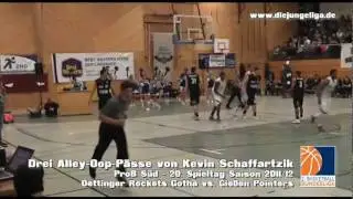 Die Junge Liga - Drei Alley-Oop-P&auml;sse von Kevin Schaffartzik