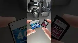 Vintage memory cards were massive!