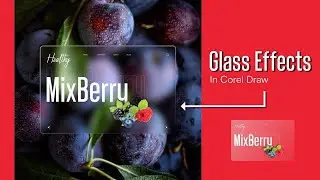 How to make a glass effect? | Glas Effect In Corel Draw | How do you make frosted glass effect?