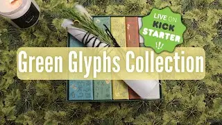 GREEN GLYPHS COLLECTION (Funding now on Kickstarter) Tarot, Oracle, Lenormand & Rune Deck SET