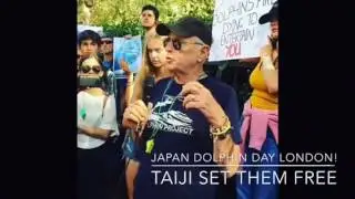 (Part 1) Ric O'Barry Dolphin Slaughter Protest (London)