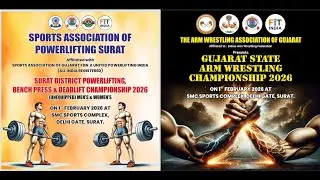 SURAT DISTRICT POWERLIFTING BENCHPRESS & DEADLIFT CHAMPIONSHIP 2026 GUJRAT STAT ARM WRESTLING 2026