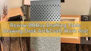Review BBBuy Drafting Table Drawing Desk Art&Craft Work Station Height Adjustable Tilting Tabletop C