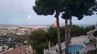 Calpe - Spain - Moon Rising at Nightfall