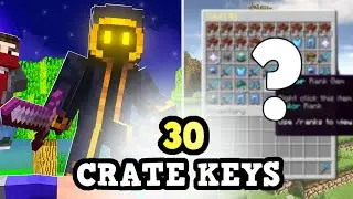 I OPENED 30 CRATE KEYS AND WON *BIG* | MINECADIA FIRST 24 HOURS | MINECRAFT FACTIONS