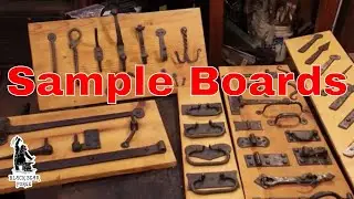 Sample boards for displaying your forge work