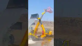 WA: +86  15638451357 Telescopic boom forklift, loader, with interchangeable attachments.