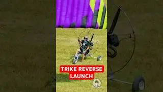 Reverse Trike Paramotor Launch Like a Pro 👀🔥