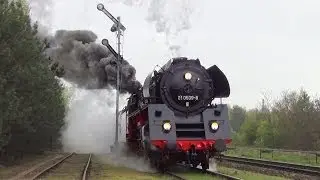 Pociąg specjalny z Cottbus - 3 Parowozy i 15 wagon&oacute;w