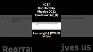 NCEA Scholarship Physics 2022 Question 1 (d) (i)