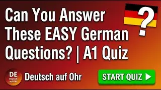 Learn German A1: Easy Questions About Colors, Numbers, Animals | Beginner Quiz