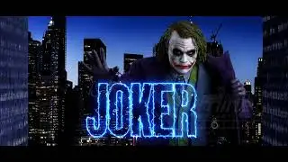 JOKER | OFFICIAL TITLE MOTION POSTER | DARK KNIGHT | HEATHLEDGER | Mine Media Creations | MANIKANDAN