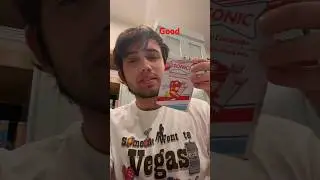 I try Sonic Cherry Limeade Drink mix for the first time. #sonic