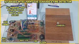 IOT Based Intelligent Gas⛽Leakage & Fire🔥Detector Using Arduino with GSM [SMS📱E-MAIL] 🔔Notifications