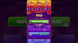 1 refar an earning 50 rupees app link comment#earningapp #games #winzo