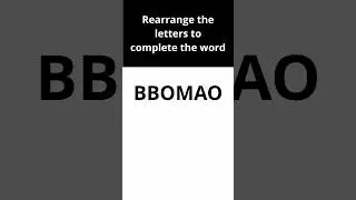 Word Rearrangement Quiz! Try One Question Vol.0062
