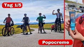 Cycling tour day 1/5 | 4 brothers, one journey | The butt cream