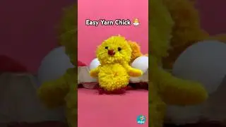 Easter Yarn Chicks | Easy Easter DIY  #easycrafts  #eastercrafts  #diyideas #kidscrafts #yarncrafts