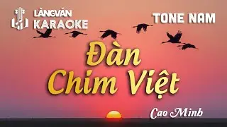KARAOKE | Đ&agrave;n Chim Việt | TONE NAM | Cao Minh | Official L&agrave;ng Văn