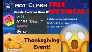 NEW UPDATE 30 : FREE MYTHICAL ! BOT CLASH SIMULATOR (NO LEAK)