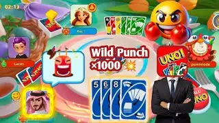 How to get mega and huge win on Uno mobile || Wild Punch &times;1000 || Uno mobile game