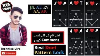 Best Mobile Pattern Lock | AP, JN RV, AT AA pattern lock | Name Pattern lock | New Pattern lock 2021