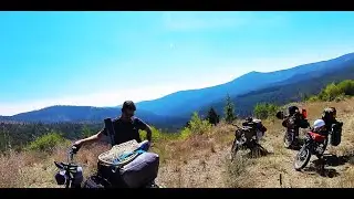 S03E08: Motocamping | Montana Lake | Honda Trail 90s #motocamping