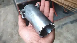 Karena hole saw ini dia akan semakin di Benci Banyak toko /// DIY Cara membuat hole saw besi bekas