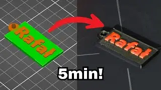 Eigener Schl&uuml;sselanh&auml;nger OHNE 3D-Software! 🔑 Nur im Slicer erstellen (Super Einfach)
