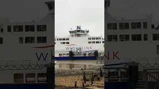 WIGHT LINK.  Here is MV st Clare hedging out to Portsmouth