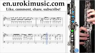 Oboe lessons The Chainsmokers - Sick Boy Sheet Music Tutorial um-ih352