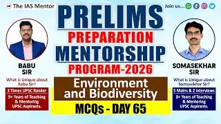 Environment and Biodiversity MCQs Discussion- Day 65 #environment #biodiversity #ecology #mentorship